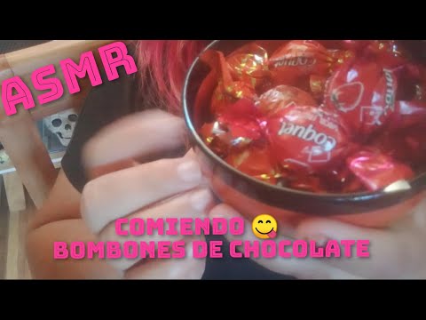 ASMR-Comiendo Bombones de Chocolate🍫|Mouth Sounds(hablando con ustedes🥰😴