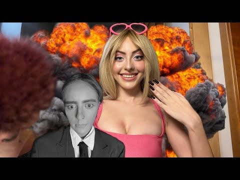 Barbenheimer ASMR | Barbie Does Oppenheimer's Make-up 💄💣