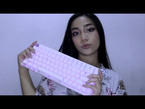 1 Minute ASMR ☁︎ 𝐛𝐮𝐢𝐥𝐝𝐢𝐧𝐠 𝐦𝐲 𝐟𝐢𝐫𝐬𝐭 𝐦𝐞𝐜𝐡𝐚𝐧𝐢𝐜𝐚𝐥 𝐤𝐞𝐲𝐛𝐨𝐚𝐫𝐝