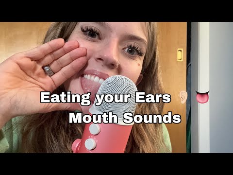 ASMR| ‘Eating your Ears’ Mouth Sounds & Coconut Rain Triggers 
