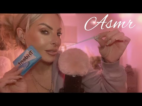 ASMR Clicky Whisper Ramble With Delicate Gum Chewing For Sleep Aid | Life Updates