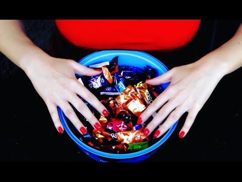 ASMR Candy Crinkles (No Talking) - Crinkling/Tapping of Candy Wrappers and Boxes