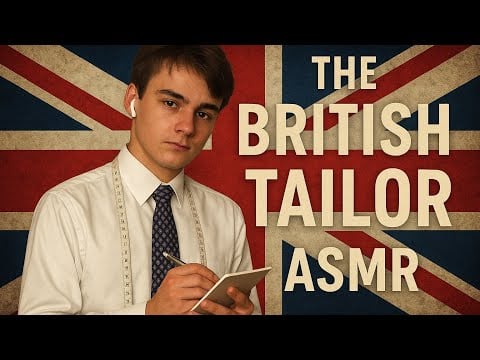 ASMR British Tailor Roleplay | Custom Suit Fitting for You