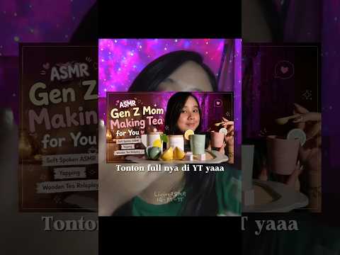 Asmr kalau aku jadi ibu gen z, begini mungkin 🙊 buatin teh buat kamu! 🍵☕#asmr #wooden #woodentoys