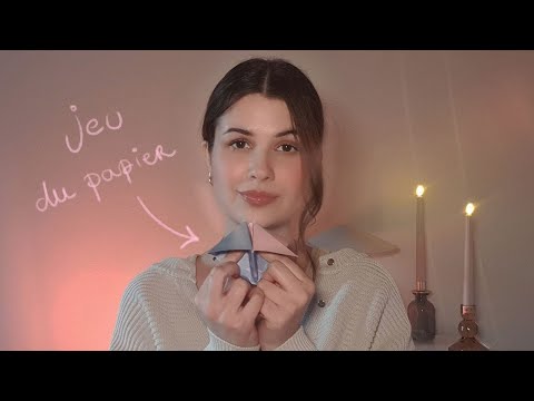 ASMR Fr - Détendez-vous avec le jeu du papier!!! (Soft-spoken, bruits de papier & tapping)