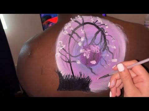 ASMR painting on my bf 
