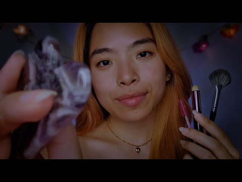 ASMR Eye Relaxation 💤 Soft Brushing & Gentle Massage Before Sleep
