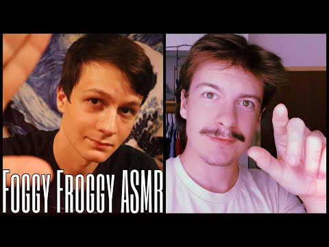 [ASMR] Hand Movements & Mouth Sounds ft. Foggy Froggy ASMR! | Tongue Clicks, Lens Poking