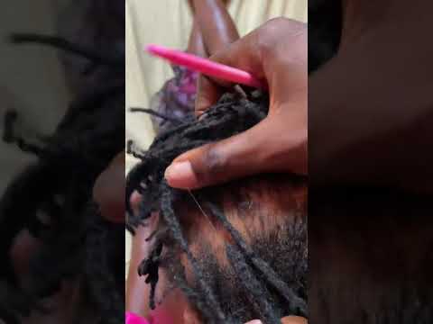 Asmr hair  Scratching on Afro dreads- Bubble Gum