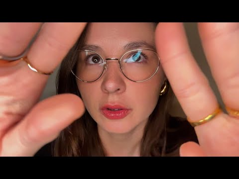 ASMR plucking and snipping negative energy with hand sounds and visual movements 👌⚡️😴