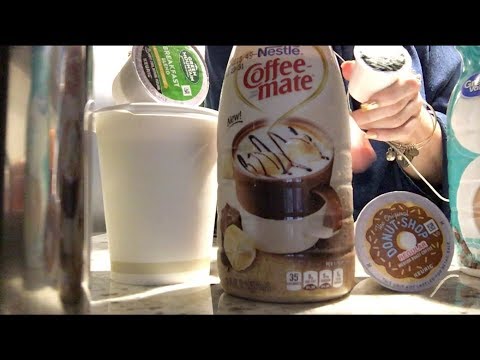 ASMR Gum Chewing Coffee Bar Role Play.  Funny