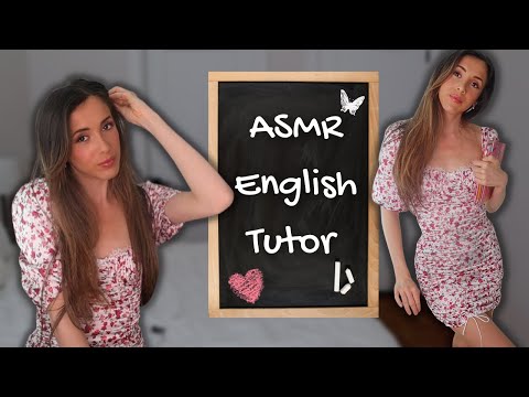 ASMR English Tutor Roleplay | soft spoken, typing, writing sounds...