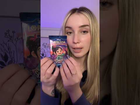 Opening a Disney Lorcana booster pack! #asmr #disney #cardpacks #lorcana
