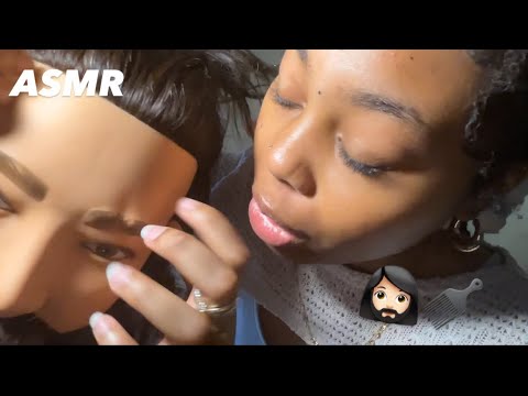 ASMR| Hair Playing ASMR on Special Guest🧔🏻‍♀️🪮 + (Special Guest Appearance) 👀