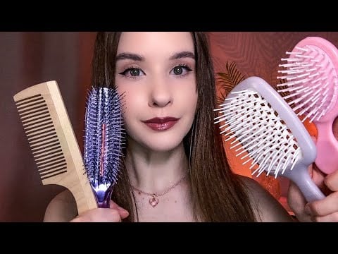 ASMR  Расчешу тебя Hair Brushing Comb Scalp Scratching No Talking 