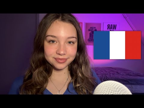 ASMR in French! 🇫🇷💘 (trigger words and tracing) 