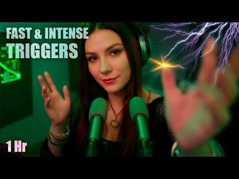 ASMR Brain Reset 🧠 Fast Triggers: Ear Massage, Hand Sounds, Tongue Fluttering & More (1 Hour)