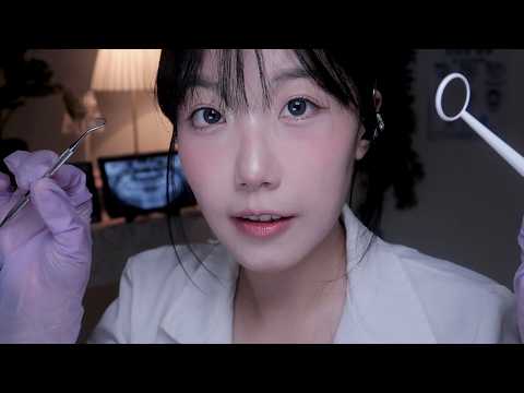 ASMR 치과에서 받는 편안한 검진과 스케일링 🦷 | Dentist Roleplay, Gentle Dental Exam & Cleaning (Whispered)