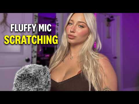 ASMR Fluffy mic scratching & whispering!