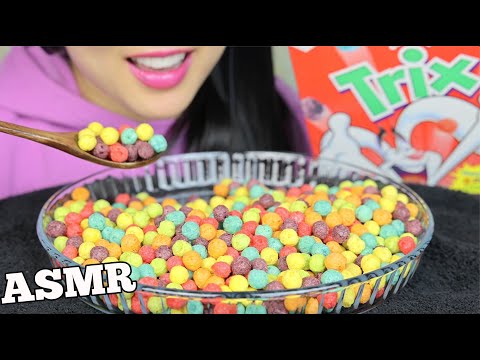 ASMR TRIX CEREAL (EXTREME CRUNCHY EATING SOUNDS) NO TALKING | SAS-ASMR