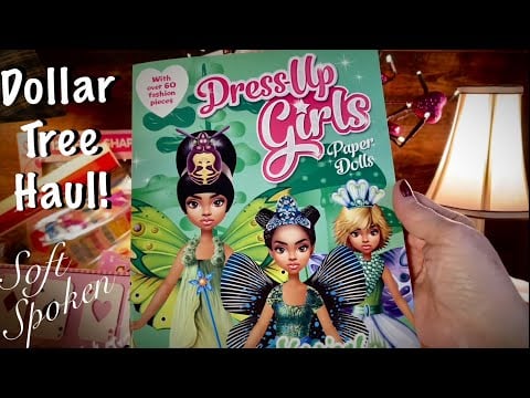 ASMR Shopping Haul~Dollar Tree! (Soft Spoken Version) Putting together treat bag!