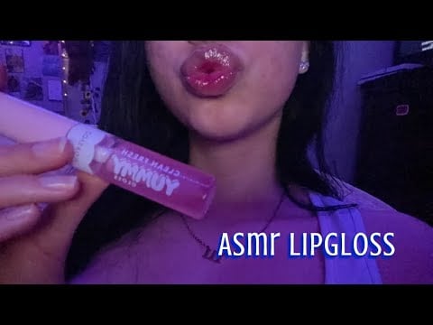 ASMR lipgloss application & ramble 💗