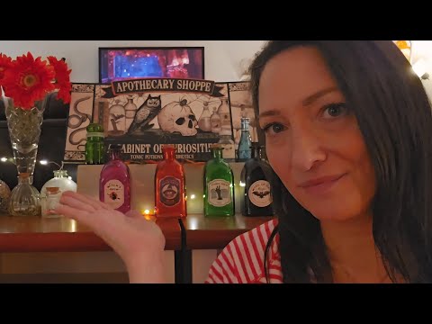ASMR Tapping On Halloween Decorations | Whispered | Long Nails