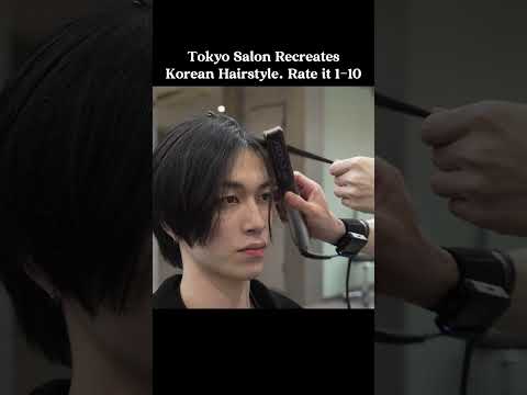 💈(ASMR) Inside an Award-Winning Tokyo Salon: Korean Hairstyle Crafted with Scissors Only