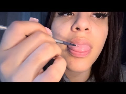 Spit painting your face with brushes 🎨 | Nini ASMR
