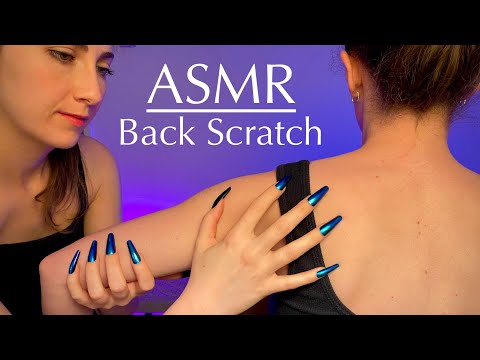 ASMR 💅 Back and Arms Scratches, Long nails, Tingles No Talking, Real Person, Crunchy Sounds