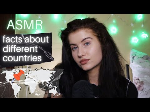 ASMR reading FACTS about DIFFERENT COUNTRIES pt.2 (soft spoken)