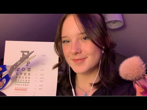 ASMR 10 1 min roleplays in 10 mins for 1K! // makeup, piercing, massage, haircut etc