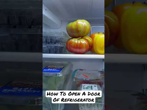 How To Open A Door Of Refrigerator