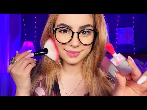 ASMR Bestie Does Your Makeup 💄 Fast & Aggressive, Layered Personal Attention For SLEEP 😴