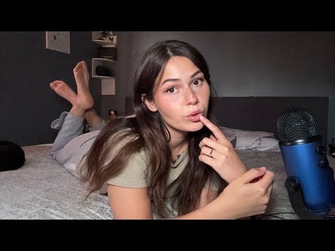 ASMR Close Up Whispering & Mouth Sounds!! 
