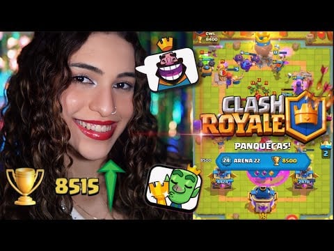 ASMR JOGANDO CLASH ROYALE 👑 UPANDO PARA A ARENA 22 🏆