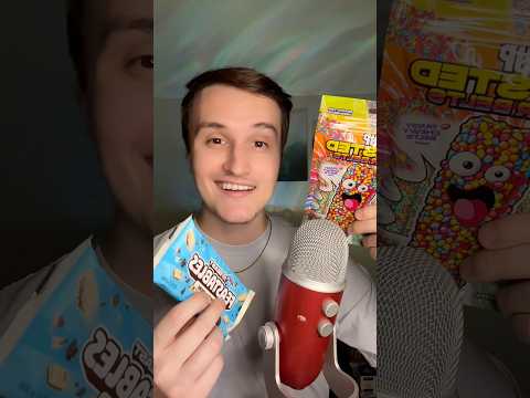 TRYING YOUTUBER CANDY (ASMR) #shorts #asmr #mrbeast