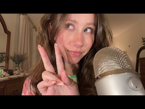 ASMR | Wet Mouth Sounds & Nail on Nail Tapping