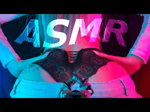 ASMR BEST SOUNDS of BLACK LACE and JEANS Back Scratching | No Talking