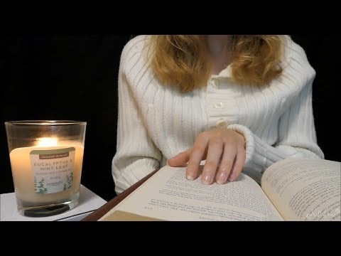ASMR | For Good Sleep | Sitting with you so you're not alone, books, writing