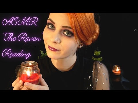 ASMR 'The Raven' | Whispered Poetry Reading & Soft Music