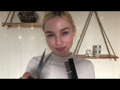 ASMR Men's Haircut & Beard Trim | Relaxing Scissor, Spray Bottle, Comb, Trimmer Layered Sounds