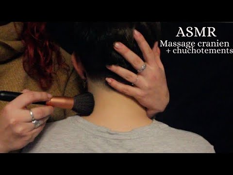 ASMR FRANCAIS : SCALP MASSAGE & HAIR BRUSH (+ chuchotements)