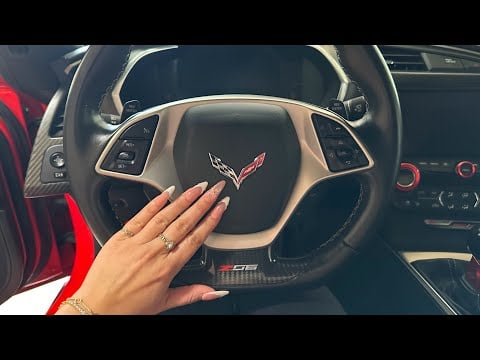 ASMR in a Corvette Z06 😻🚗 (lofi car asmr fast tapping)