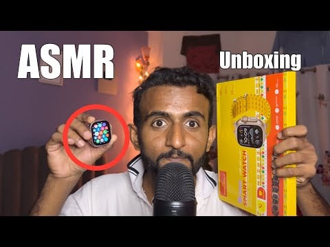 ASMR Unboxing MY NEW SMART WATCH ⌚️ 