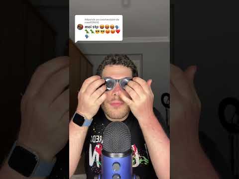 ASMR EMOJI CHALLENGE 🤬🗣️🦖😎😡❤️🗣️ #asmr #asmrfrançais #emojichallenge #shorts