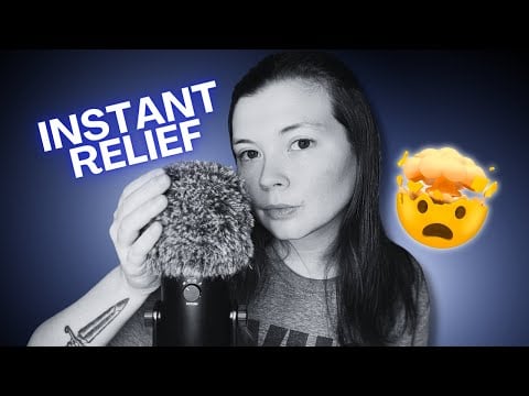 🖤⚪ Monochrome Surge — Fast ASMR Mic Blowing & Mouth Sounds for Instant Relief