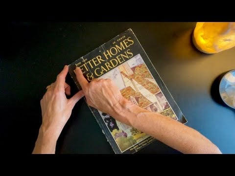 Whisper ASMR 1931 Better Homes & Garden Magazine Flip