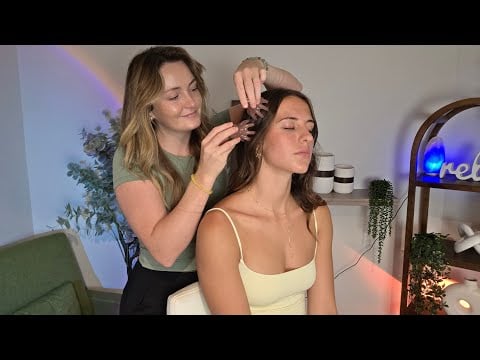 ASMR Most Relaxing Scalp, Neck & Shoulder Massage With Back Scratching & Tingles for Sleep