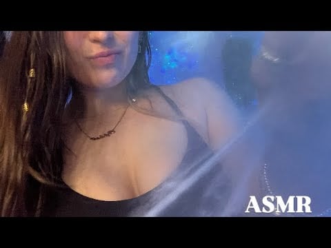 *ASMR* bestie gets cobweb out of your eye! (Up close, mouth sounds, whispers)💤🕸️